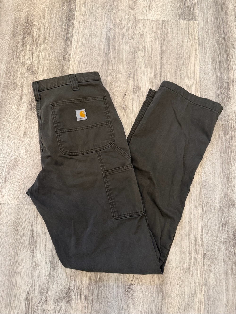 Carhartt Relaxed Fit Carpenter Work Pants 34x36 Brown